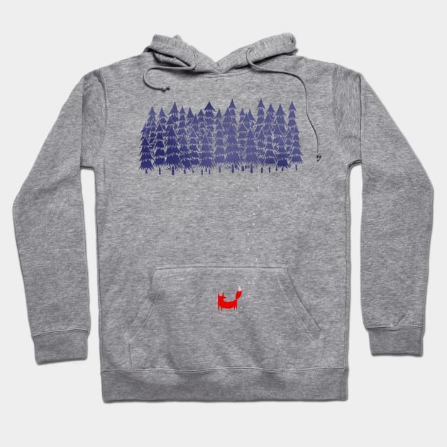 Alone In The Forest Hoodie by astronaut